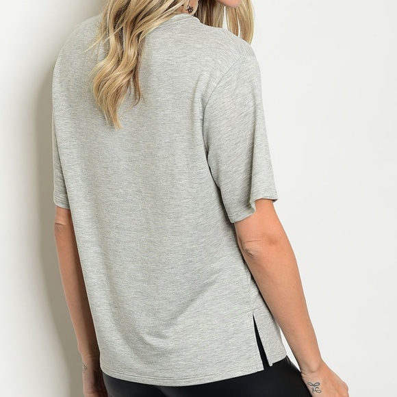  HP 5-20 Skull Stars Graphic Choker Vneck Tee - Picture 6 of 8